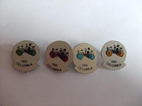 Columbia oldtimer auto 4 verschillende speldjes